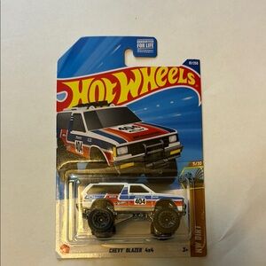 Chevy Blazer 4x4 Toy Car - Blue and White